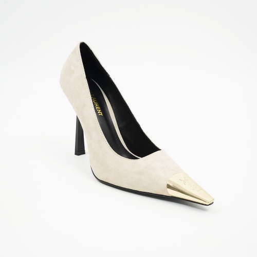 Cheap Yves Saint Laurent YSL High-Heeled Shoes For Women #1258314 Replica Wholesale [$102.00 USD] [ITEM#1258314] on Replica Yves Saint Laurent YSL High-Heeled Shoes