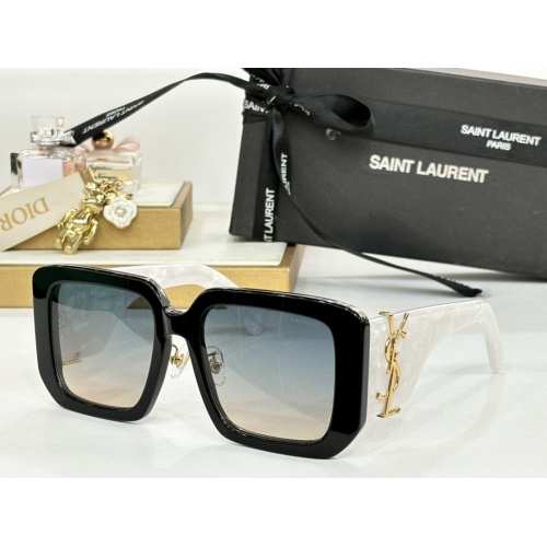 Cheap Yves Saint Laurent YSL AAA Quality Sunglasses #1258351 Replica Wholesale [$64.00 USD] [ITEM#1258351] on Replica Yves Saint Laurent YSL AAA Quality Sunglasses