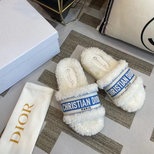 Cheap Christian Dior Slippers For Women #1258363 Replica Wholesale [$85.00 USD] [ITEM#1258363] on Replica Christian Dior Slippers