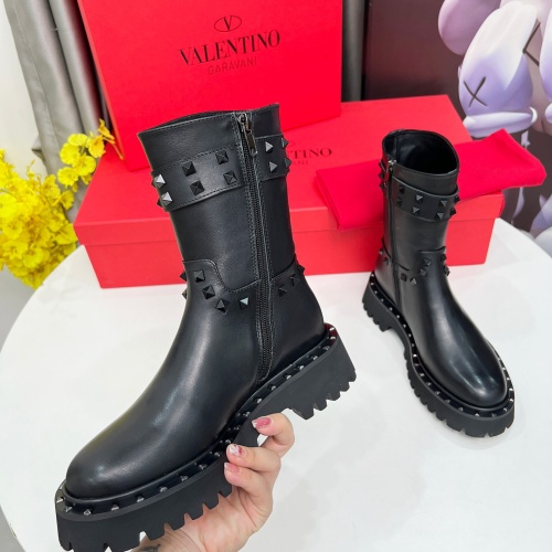 Cheap Valentino Boots For Women #1258389 Replica Wholesale [$115.00 USD] [ITEM#1258389] on Replica Valentino Boots