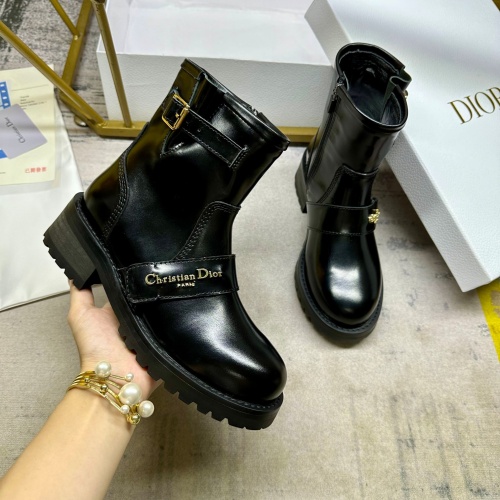 Cheap Christian Dior Boots For Women #1258398 Replica Wholesale [$112.00 USD] [ITEM#1258398] on Replica Christian Dior Boots