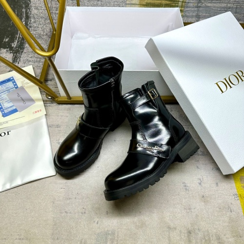 Cheap Christian Dior Boots For Women #1258398 Replica Wholesale [$112.00 USD] [ITEM#1258398] on Replica Christian Dior Boots