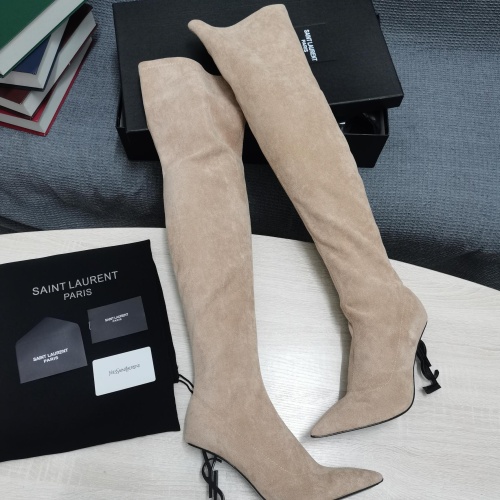 Cheap Yves Saint Laurent YSL Boots For Women #1258404 Replica Wholesale [$145.00 USD] [ITEM#1258404] on Replica Yves Saint Laurent YSL Boots