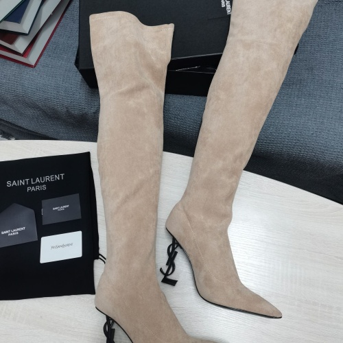 Cheap Yves Saint Laurent YSL Boots For Women #1258404 Replica Wholesale [$145.00 USD] [ITEM#1258404] on Replica Yves Saint Laurent YSL Boots