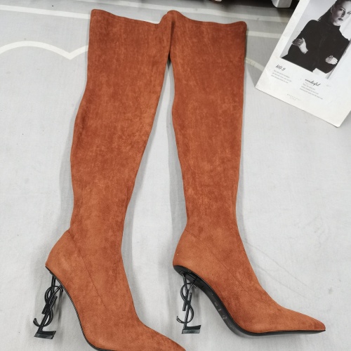 Cheap Yves Saint Laurent YSL Boots For Women #1258406 Replica Wholesale [$145.00 USD] [ITEM#1258406] on Replica Yves Saint Laurent YSL Boots