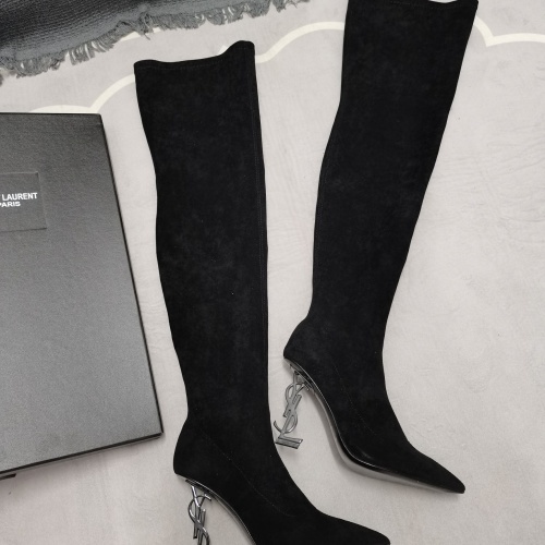 Cheap Yves Saint Laurent YSL Boots For Women #1258407 Replica Wholesale [$145.00 USD] [ITEM#1258407] on Replica Yves Saint Laurent YSL Boots