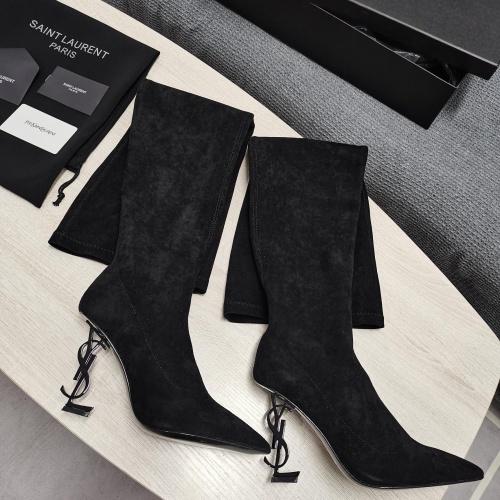 Cheap Yves Saint Laurent YSL Boots For Women #1258407 Replica Wholesale [$145.00 USD] [ITEM#1258407] on Replica Yves Saint Laurent YSL Boots