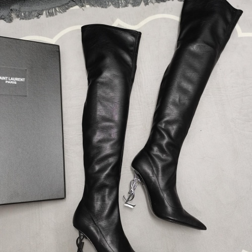 Cheap Yves Saint Laurent YSL Boots For Women #1258408 Replica Wholesale [$145.00 USD] [ITEM#1258408] on Replica Yves Saint Laurent YSL Boots