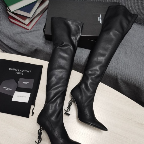 Cheap Yves Saint Laurent YSL Boots For Women #1258408 Replica Wholesale [$145.00 USD] [ITEM#1258408] on Replica Yves Saint Laurent YSL Boots