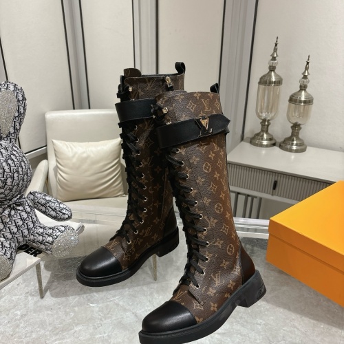 Cheap Louis Vuitton Boots For Women #1258410 Replica Wholesale [$132.00 USD] [ITEM#1258410] on Replica Louis Vuitton Boots