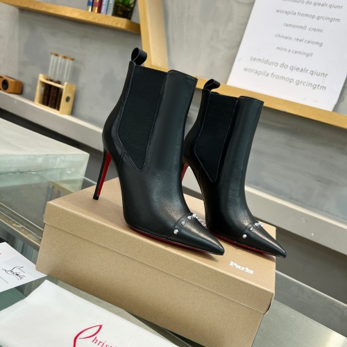 Cheap Christian Louboutin Boots For Women #1258411 Replica Wholesale [$140.00 USD] [ITEM#1258411] on Replica Christian Louboutin Boots