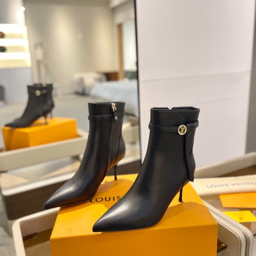 Cheap Louis Vuitton Boots For Women #1258421 Replica Wholesale [$150.00 USD] [ITEM#1258421] on Replica Louis Vuitton Boots