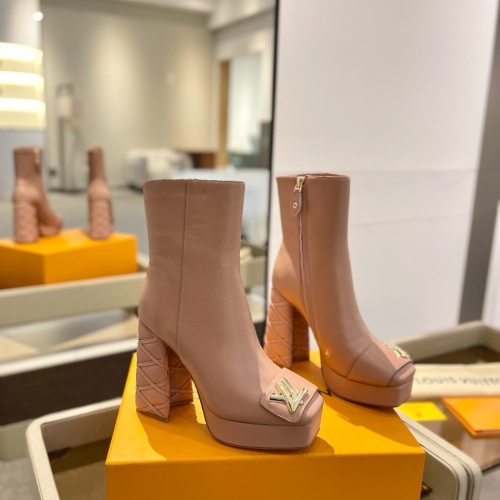 Cheap Louis Vuitton Boots For Women #1258430 Replica Wholesale [$165.00 USD] [ITEM#1258430] on Replica Louis Vuitton Boots