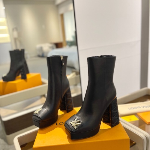 Cheap Louis Vuitton Boots For Women #1258431 Replica Wholesale [$165.00 USD] [ITEM#1258431] on Replica Louis Vuitton Boots