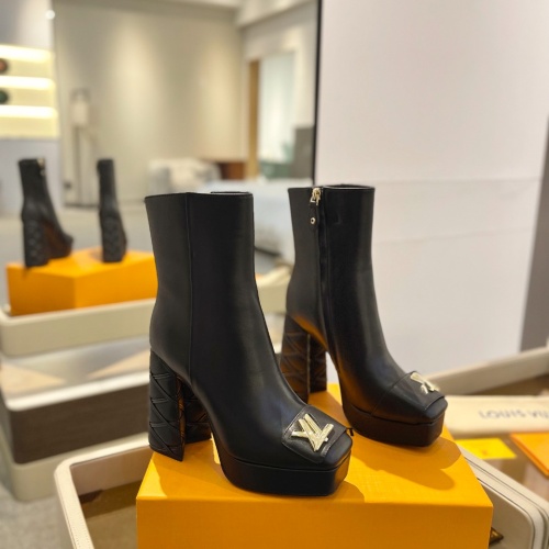 Cheap Louis Vuitton Boots For Women #1258431 Replica Wholesale [$165.00 USD] [ITEM#1258431] on Replica Louis Vuitton Boots