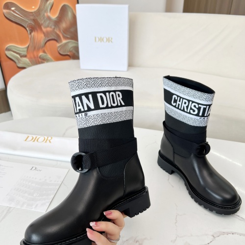 Cheap Christian Dior Boots For Women #1258482 Replica Wholesale [$108.00 USD] [ITEM#1258482] on Replica Christian Dior Boots