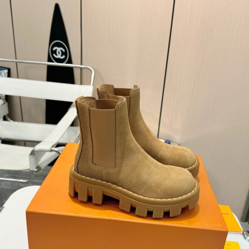 Cheap Louis Vuitton Boots For Women #1258497 Replica Wholesale [$150.00 USD] [ITEM#1258497] on Replica Louis Vuitton Boots