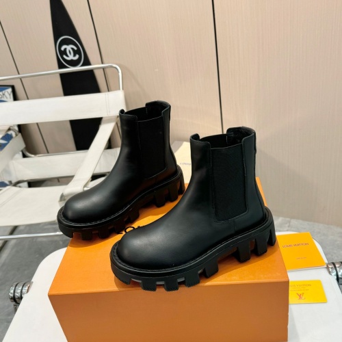 Cheap Louis Vuitton Boots For Women #1258499 Replica Wholesale [$150.00 USD] [ITEM#1258499] on Replica Louis Vuitton Boots