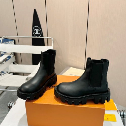 Cheap Louis Vuitton Boots For Women #1258499 Replica Wholesale [$150.00 USD] [ITEM#1258499] on Replica Louis Vuitton Boots