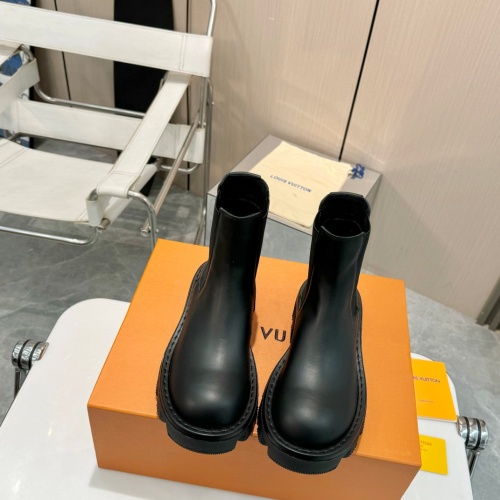 Cheap Louis Vuitton Boots For Women #1258499 Replica Wholesale [$150.00 USD] [ITEM#1258499] on Replica Louis Vuitton Boots