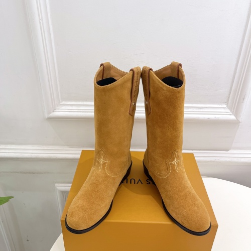 Cheap Louis Vuitton Boots For Women #1258510 Replica Wholesale [$158.00 USD] [ITEM#1258510] on Replica Louis Vuitton Boots