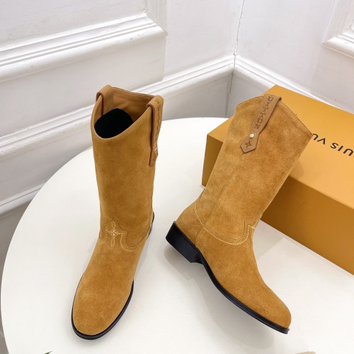 Cheap Louis Vuitton Boots For Women #1258510 Replica Wholesale [$158.00 USD] [ITEM#1258510] on Replica Louis Vuitton Boots