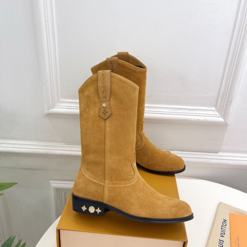 Cheap Louis Vuitton Boots For Women #1258510 Replica Wholesale [$158.00 USD] [ITEM#1258510] on Replica Louis Vuitton Boots