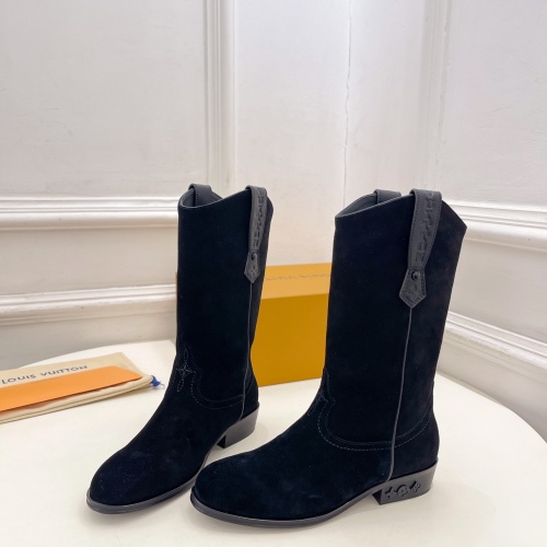 Cheap Louis Vuitton Boots For Women #1258517 Replica Wholesale [$158.00 USD] [ITEM#1258517] on Replica Louis Vuitton Boots