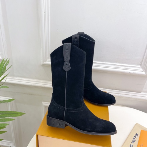 Cheap Louis Vuitton Boots For Women #1258517 Replica Wholesale [$158.00 USD] [ITEM#1258517] on Replica Louis Vuitton Boots