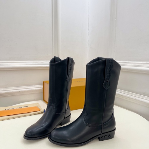 Cheap Louis Vuitton Boots For Women #1258519 Replica Wholesale [$158.00 USD] [ITEM#1258519] on Replica Louis Vuitton Boots