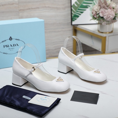 Cheap Prada High-heeled Shoes For Women #1258589 Replica Wholesale [$108.00 USD] [ITEM#1258589] on Replica Prada High-heeled Shoes