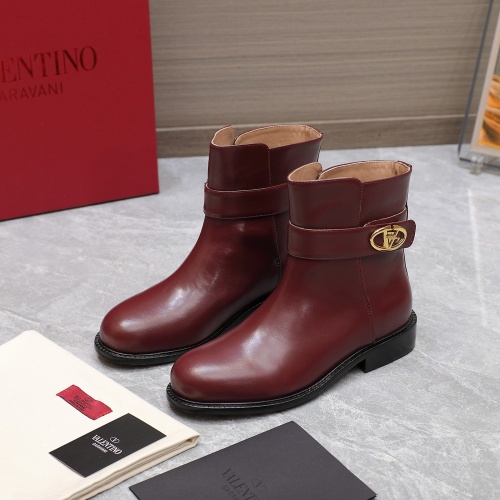 Cheap Valentino Boots For Women #1258597 Replica Wholesale [$130.00 USD] [ITEM#1258597] on Replica Valentino Boots