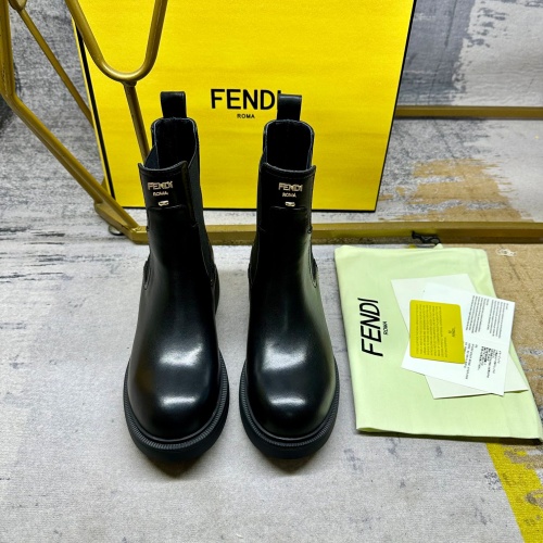 Cheap Fendi Fashion Boots For Women #1258641 Replica Wholesale [$108.00 USD] [ITEM#1258641] on Replica Fendi Fashion Boots