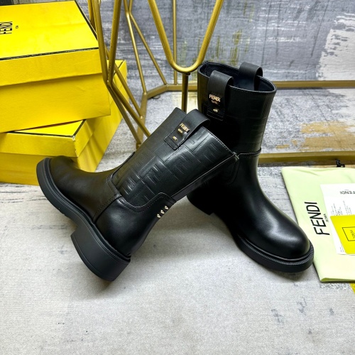 Cheap Fendi Fashion Boots For Women #1258642 Replica Wholesale [$122.00 USD] [ITEM#1258642] on Replica Fendi Fashion Boots