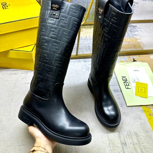 Cheap Fendi Fashion Boots For Women #1258643 Replica Wholesale [$132.00 USD] [ITEM#1258643] on Replica Fendi Fashion Boots