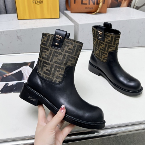 Cheap Fendi Fashion Boots For Women #1258644 Replica Wholesale [$102.00 USD] [ITEM#1258644] on Replica Fendi Fashion Boots