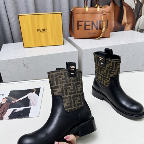 Cheap Fendi Fashion Boots For Women #1258644 Replica Wholesale [$102.00 USD] [ITEM#1258644] on Replica Fendi Fashion Boots