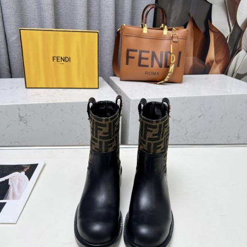 Cheap Fendi Fashion Boots For Women #1258644 Replica Wholesale [$102.00 USD] [ITEM#1258644] on Replica Fendi Fashion Boots