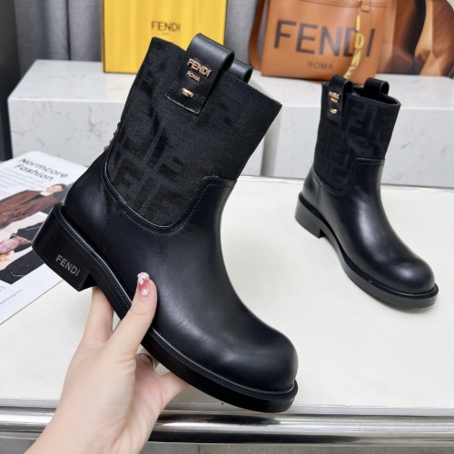 Cheap Fendi Fashion Boots For Women #1258645 Replica Wholesale [$102.00 USD] [ITEM#1258645] on Replica Fendi Fashion Boots