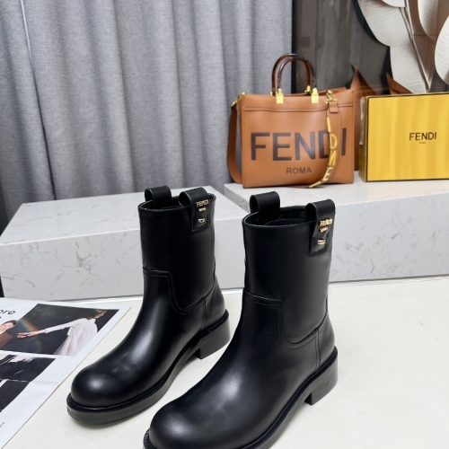 Cheap Fendi Fashion Boots For Women #1258647 Replica Wholesale [$112.00 USD] [ITEM#1258647] on Replica Fendi Fashion Boots