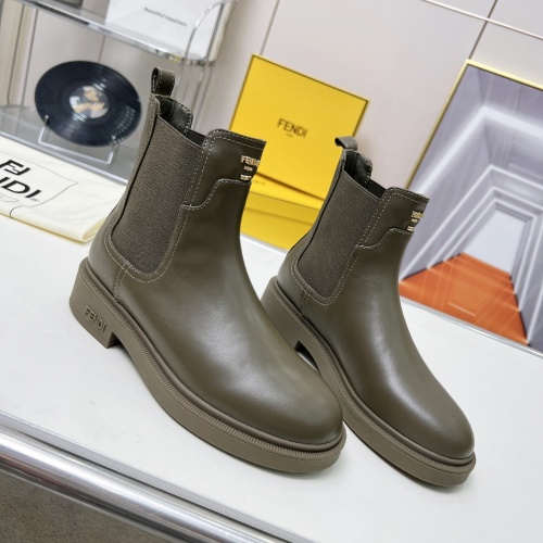 Cheap Fendi Fashion Boots For Women #1258648 Replica Wholesale [$115.00 USD] [ITEM#1258648] on Replica Fendi Fashion Boots