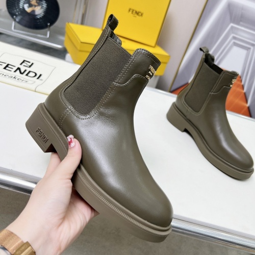 Cheap Fendi Fashion Boots For Women #1258648 Replica Wholesale [$115.00 USD] [ITEM#1258648] on Replica Fendi Fashion Boots