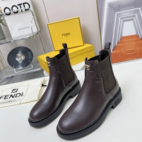 Cheap Fendi Fashion Boots For Women #1258649 Replica Wholesale [$115.00 USD] [ITEM#1258649] on Replica Fendi Fashion Boots