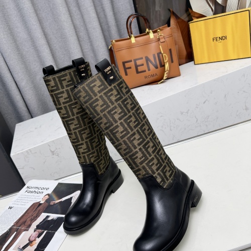 Cheap Fendi Fashion Boots For Women #1258653 Replica Wholesale [$130.00 USD] [ITEM#1258653] on Replica Fendi Fashion Boots