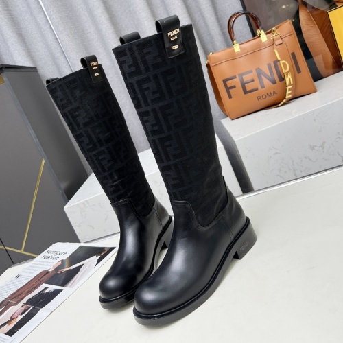 Cheap Fendi Fashion Boots For Women #1258655 Replica Wholesale [$130.00 USD] [ITEM#1258655] on Replica Fendi Fashion Boots