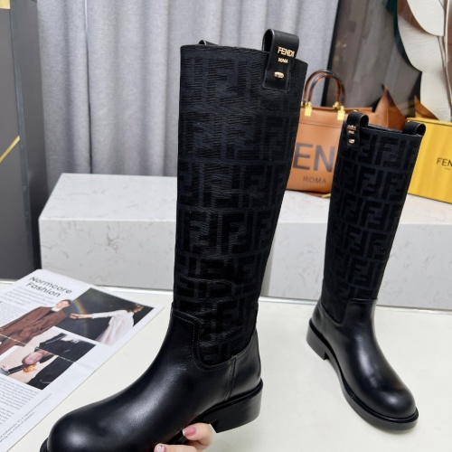 Cheap Fendi Fashion Boots For Women #1258655 Replica Wholesale [$130.00 USD] [ITEM#1258655] on Replica Fendi Fashion Boots