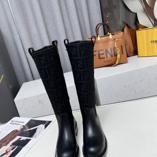 Cheap Fendi Fashion Boots For Women #1258655 Replica Wholesale [$130.00 USD] [ITEM#1258655] on Replica Fendi Fashion Boots