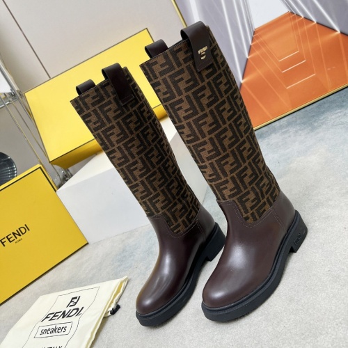 Cheap Fendi Fashion Boots For Women #1258658 Replica Wholesale [$132.00 USD] [ITEM#1258658] on Replica Fendi Fashion Boots