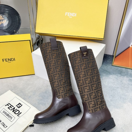 Cheap Fendi Fashion Boots For Women #1258658 Replica Wholesale [$132.00 USD] [ITEM#1258658] on Replica Fendi Fashion Boots