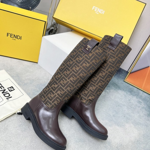 Cheap Fendi Fashion Boots For Women #1258658 Replica Wholesale [$132.00 USD] [ITEM#1258658] on Replica Fendi Fashion Boots